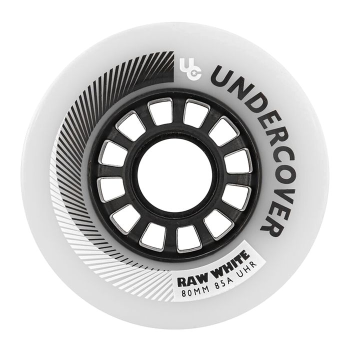 UNDERCOVER WHEELS Raw 80 mm/85A rollerblade wheels 4 pcs white. 2