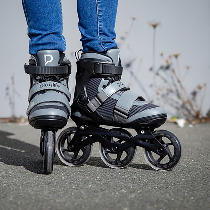 Men's Playlife GT 110 black/grey roller skates 10