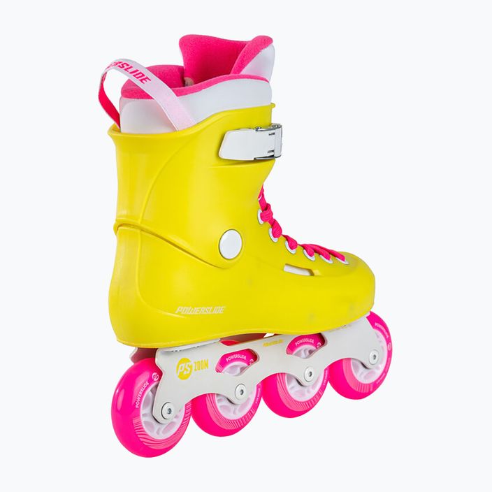 Powerslide women's roller skates Zoom neon yellow 3