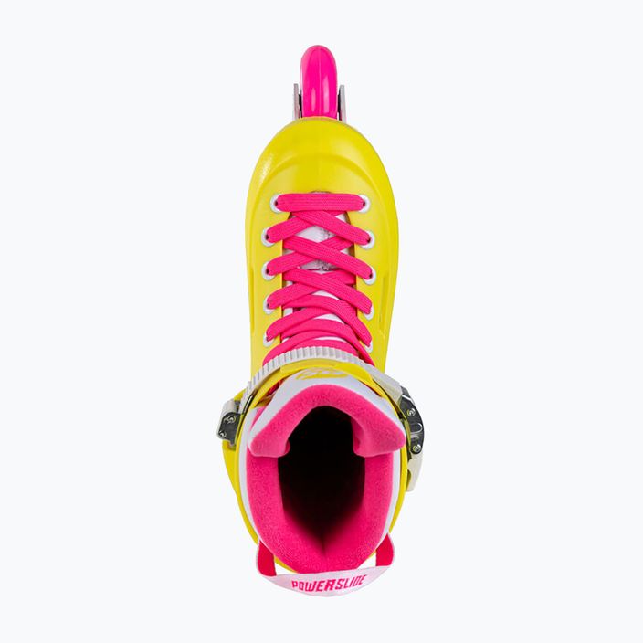 Powerslide women's roller skates Zoom neon yellow 4