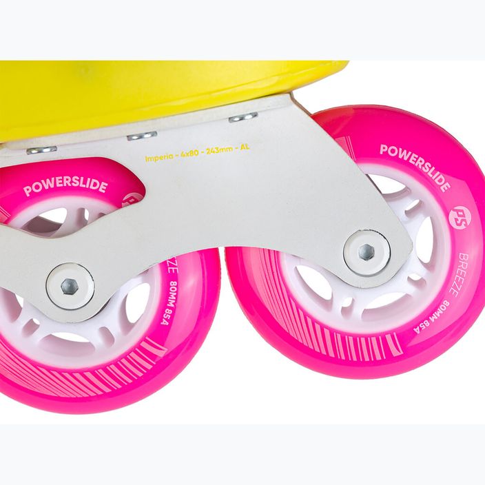 Powerslide women's roller skates Zoom neon yellow 6