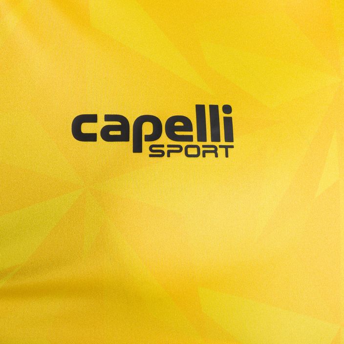 Men's Capelli Pitch Star Goalkeeper team yellow/black football shirt 3