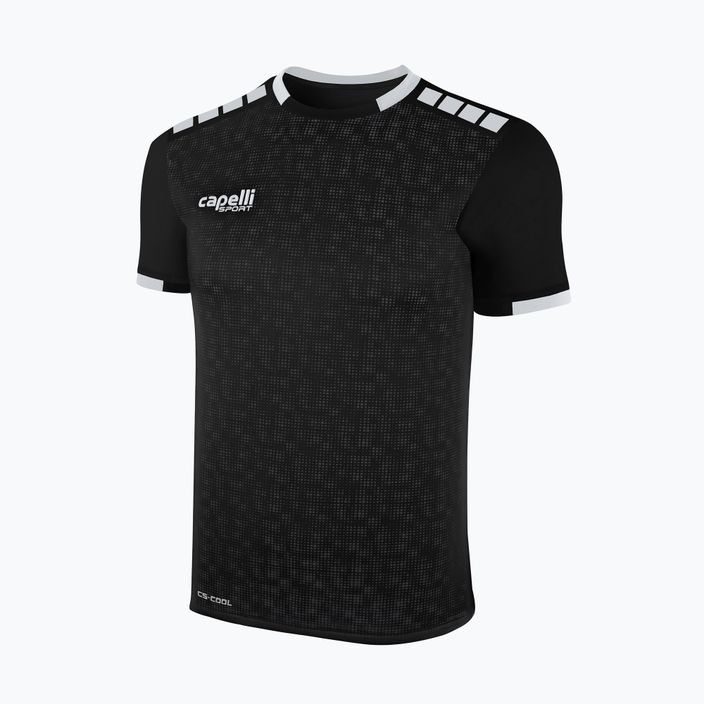 Men's Capelli Cs III Block black/white football shirt 4