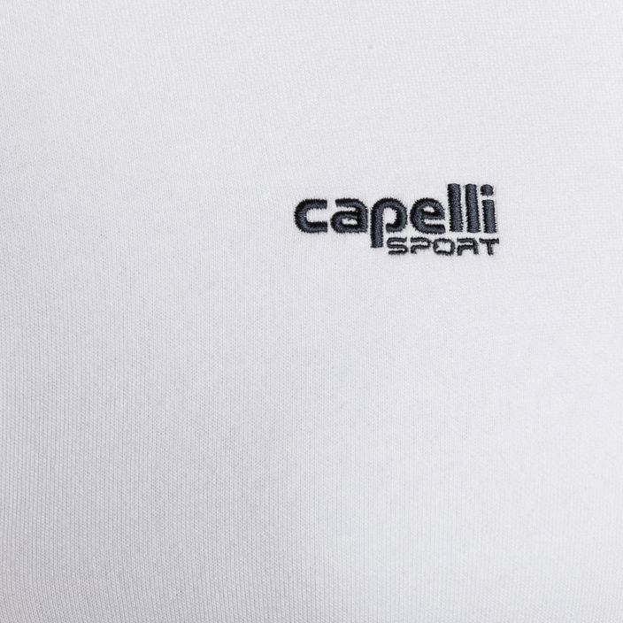 Men's Capelli Basics Adult Zip Hoodie Football Sweatshirt white 3