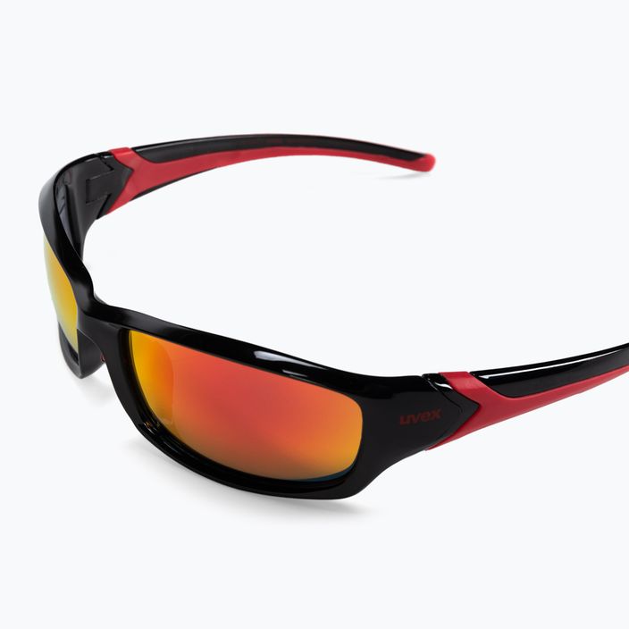 UVEX Sportstyle 211 black red/mirror red sunglasses S5306132213 4