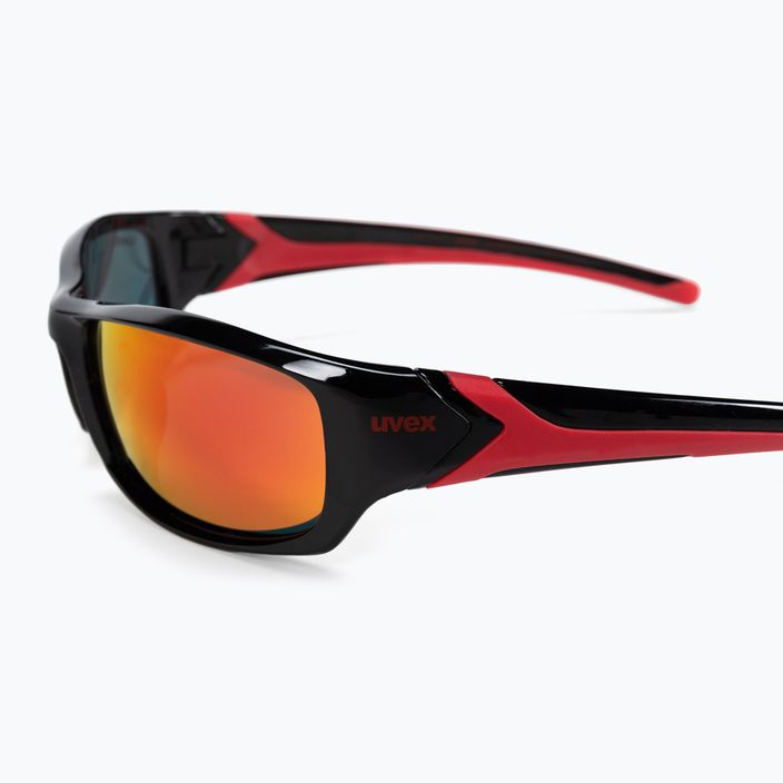 UVEX Sportstyle 211 black red/mirror red sunglasses S5306132213 5