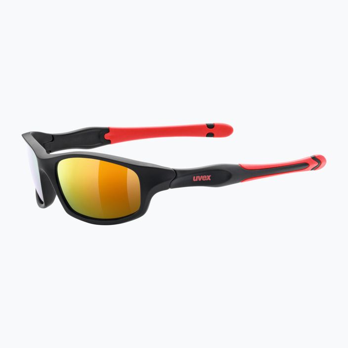 UVEX children's sunglasses Sportstyle black mat red/ mirror red 507 53/3/866/2316 5