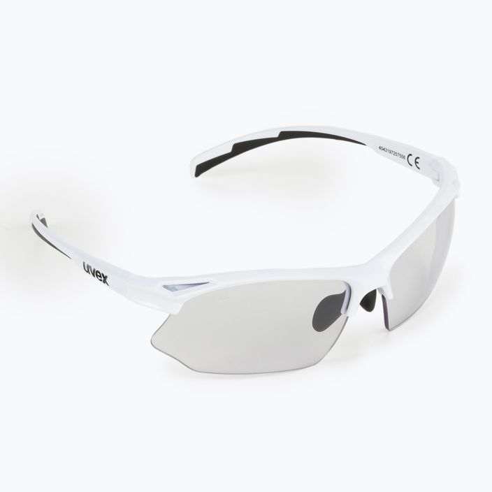 UVEX Sportstyle 802 V white/variomatic smoke cycling glasses S5308728801