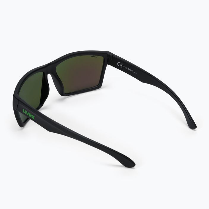 UVEX sunglasses Lgl 29 black mat/mirror green S5309472215 2