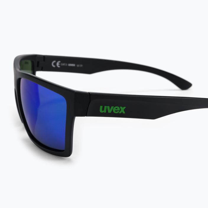 UVEX sunglasses Lgl 29 black mat/mirror green S5309472215 4