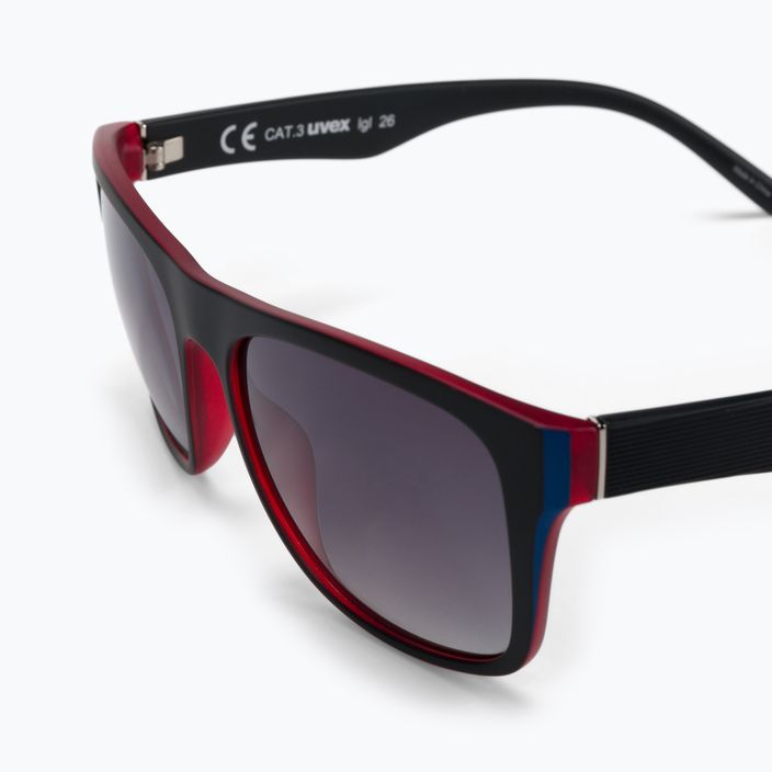 UVEX sunglasses Lgl 26 black red/litemirror smoke degrade 53/0/944/2316 5