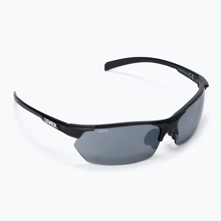 UVEX Sportstyle 114 black mat/litemirror silver/litemirror orange/clear sunglasses S5309392216