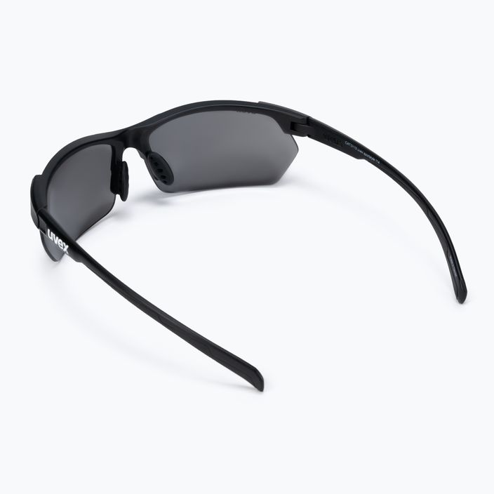 UVEX Sportstyle 114 black mat/litemirror silver/litemirror orange/clear sunglasses S5309392216 3