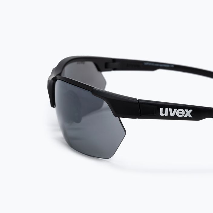 UVEX Sportstyle 114 black mat/litemirror silver/litemirror orange/clear sunglasses S5309392216 4