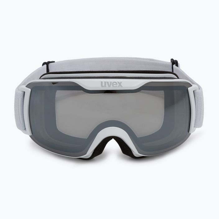 Ski goggles UVEX Downhill 2000 S LM white mat/mirror silver/clear 55/0/438/1026 2