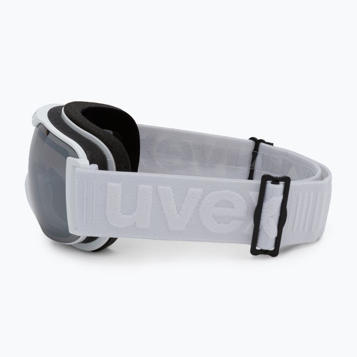 Ski goggles UVEX Downhill 2000 S LM white mat/mirror silver/clear 55/0/438/1026 4