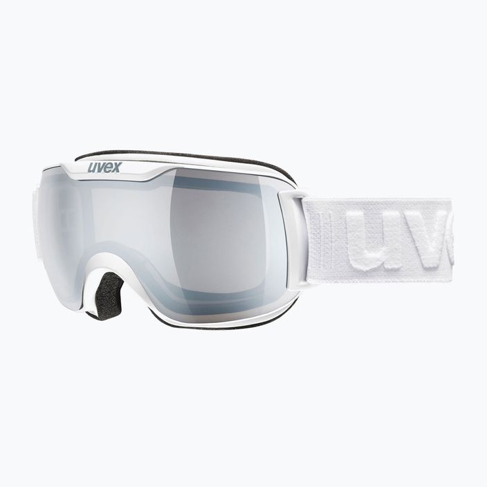 Ski goggles UVEX Downhill 2000 S LM white mat/mirror silver/clear 55/0/438/1026 6
