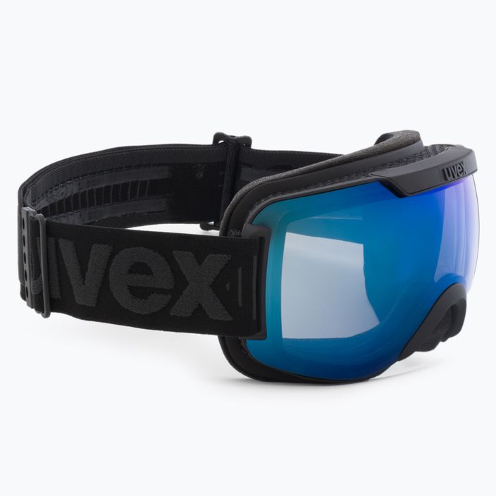 UVEX Downhill 2000 FM ski goggles black matt/mirror blue/clear 55/0/115/24