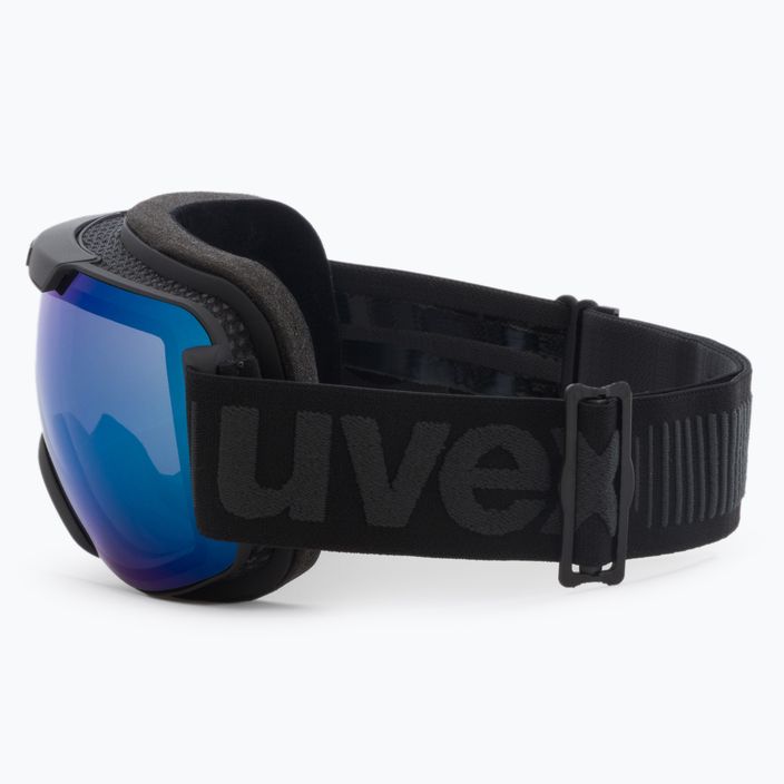 UVEX Downhill 2000 FM ski goggles black matt/mirror blue/clear 55/0/115/24 4
