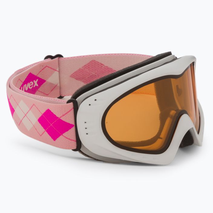UVEX ski goggles Cevron white pink/lasergold lite clear 55/0/036/16