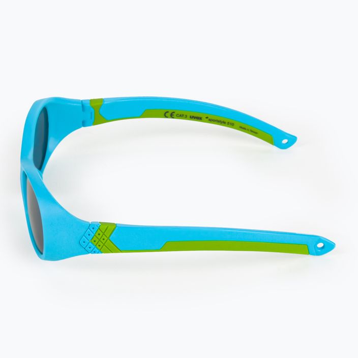 UVEX children's sunglasses Sportstyle 510 blue green mat/smoke S5320294716 4