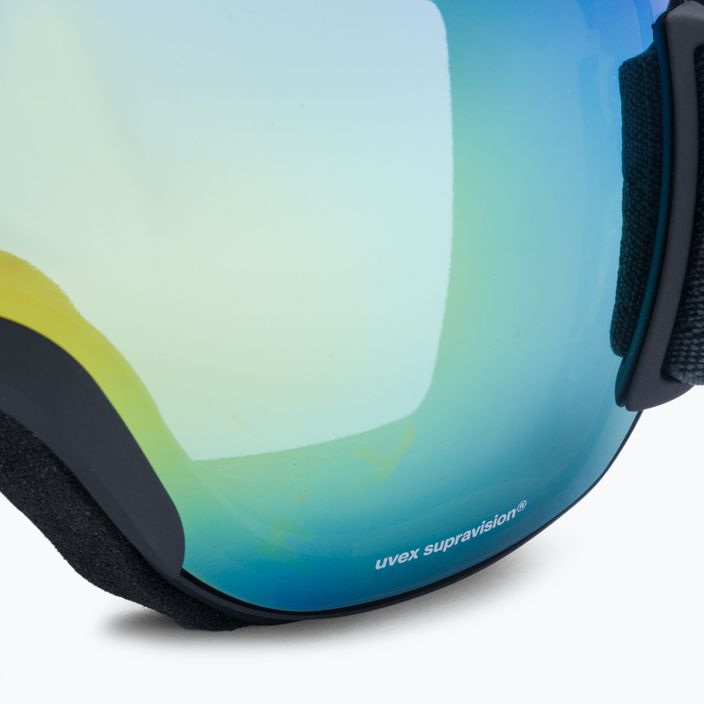 Ski goggles UVEX Downhill 2000 FM black mat/mirror orange blue 55/0/115/25 5