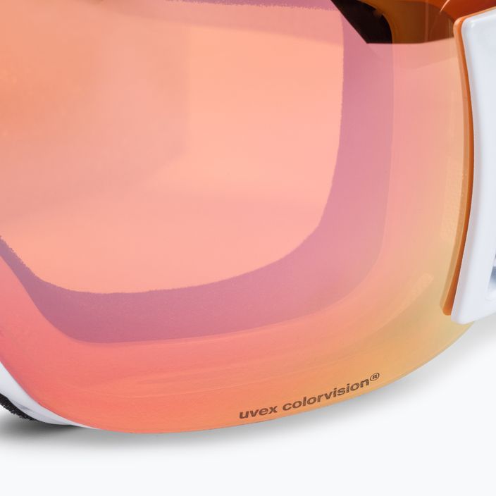 Ski goggles UVEX Downhill 2000 S CV white/mirror rose colorvision orange 55/0/447/10 5