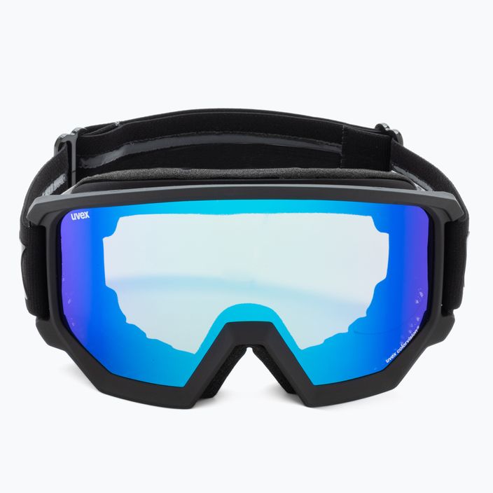 Ski goggles UVEX Athletic CV black mat/mirror blue colorvision green 55/0/527/20 2