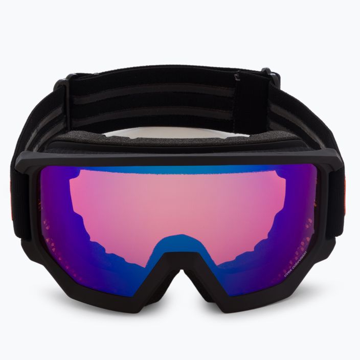 UVEX ski goggles Athletic CV black matt/mirror blue colorvision orange 55/0/527/22 2
