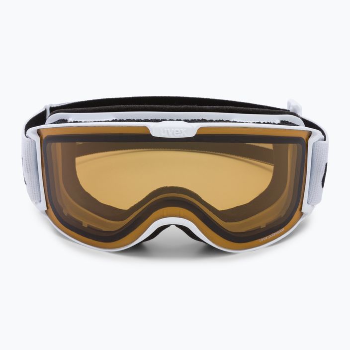 Ski goggles UVEX Skyper P white mat/polavision brown/clear 55/0/444/1030 2