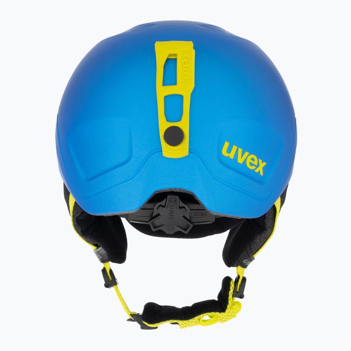 Children's ski helmet UVEX Manic Pro blue/lime matt 3