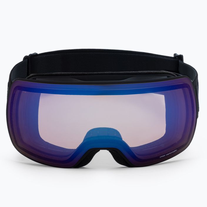 Ski goggles UVEX Compact V black matt/mirror blue variomatic 55/0/142/20 2