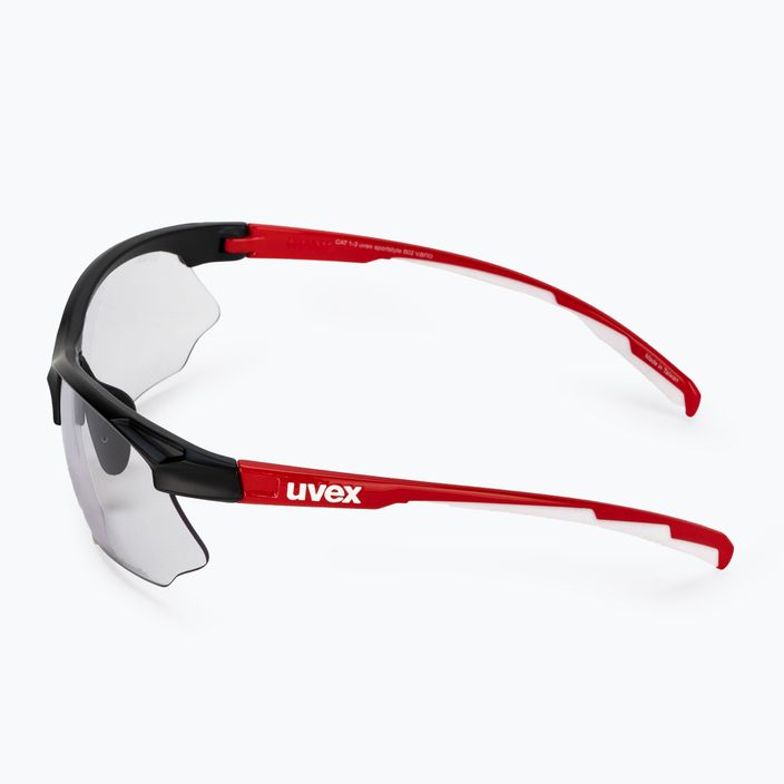 UVEX Sportstyle 802 V black red white/variomatic smoke cycling glasses 53/0/872/2301 4
