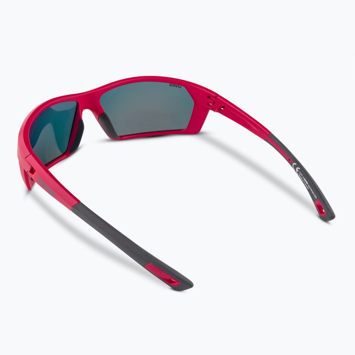 UVEX Sportstyle 225 Pola red grey mat sunglasses 2