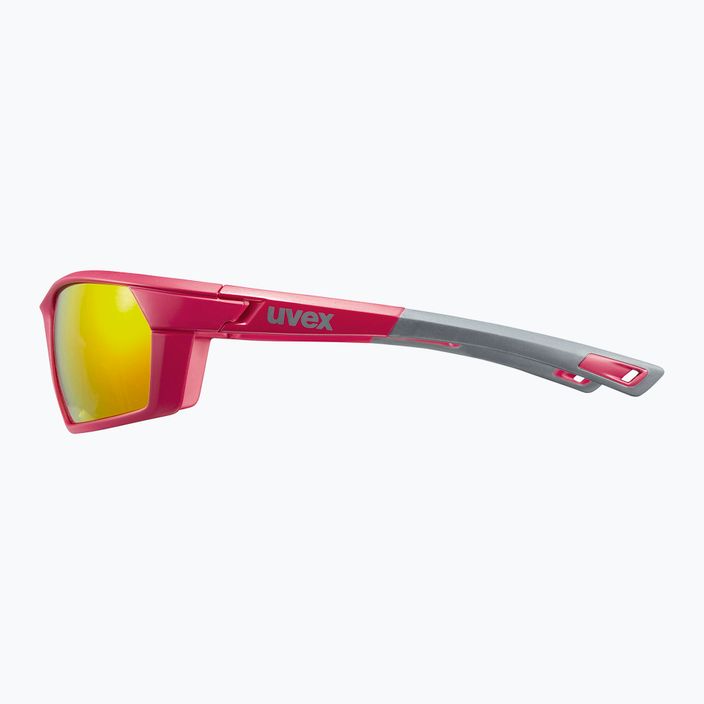 UVEX Sportstyle 225 Pola red grey mat sunglasses 6