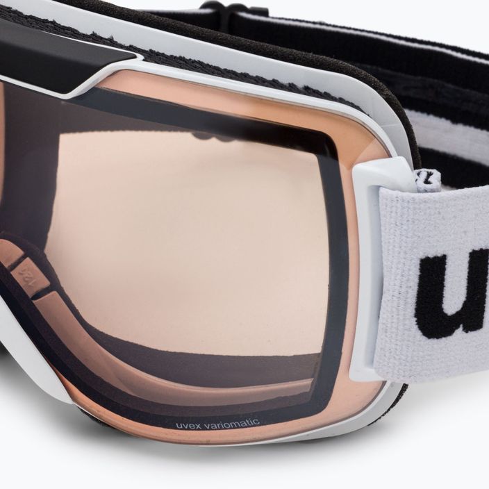 Ski goggles UVEX Downhill 2000 V white/mirror silver variomatic 55/0/123/11 5