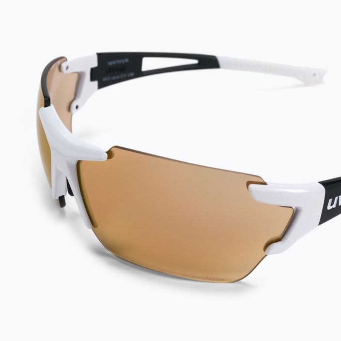UVEX Sportstyle 803 R CV V white mat/colorvision litemirror red variomatic cycling glasses S5320418206 5
