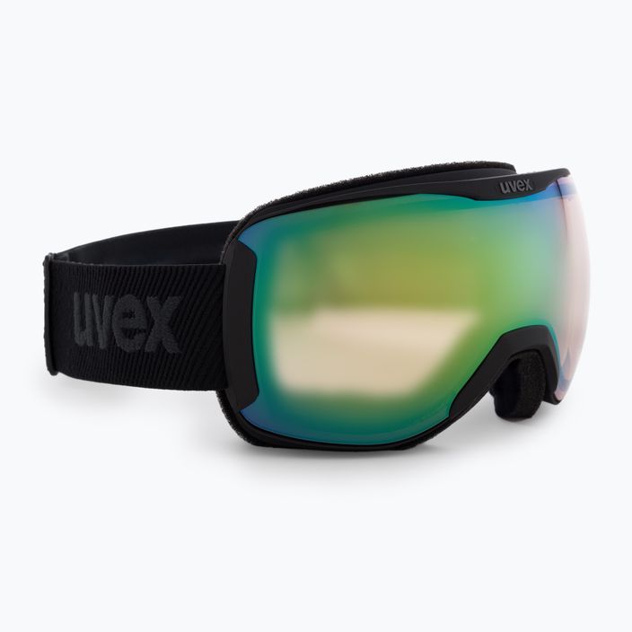 Ski goggles UVEX Downhill 2100 V black mat/mirror green variomatic/clear 55/0/391/2130