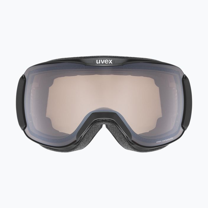 Ski goggles UVEX Downhill 2100 V black/mirror silver variomatic/clear 55/0/391/2230 6
