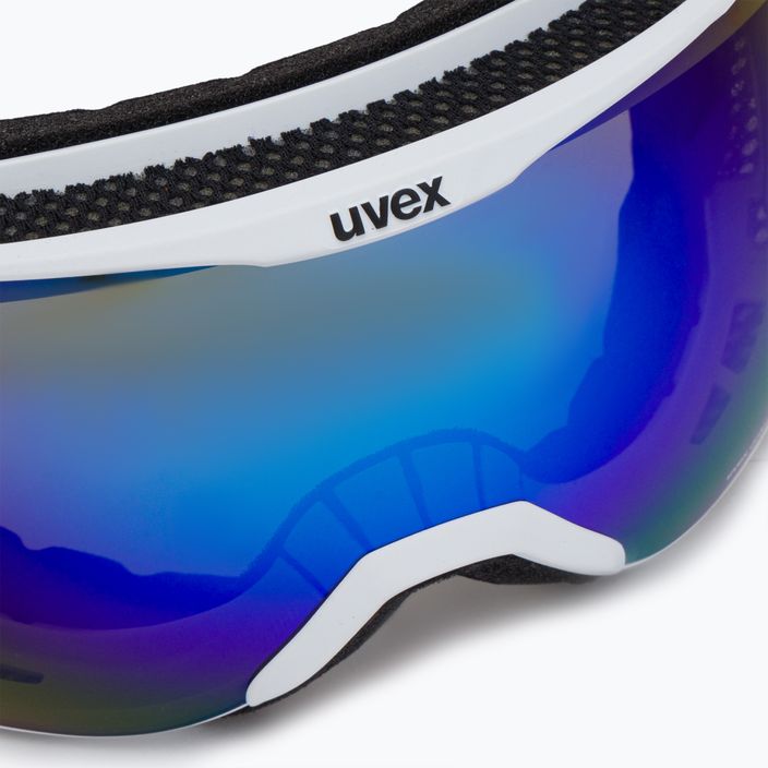 UVEX Downhill 2100 CV ski goggles white mat/mirror blue colorvision green 55/0/392/10 6