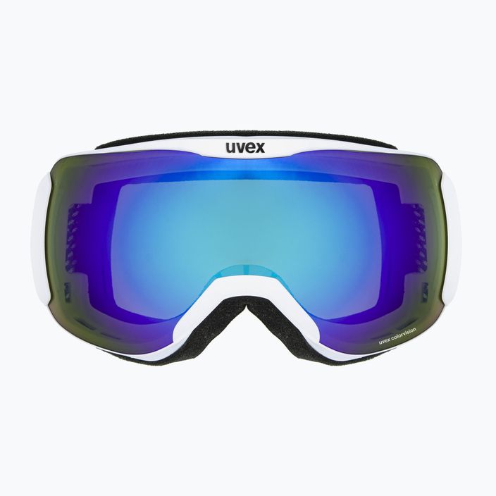 UVEX Downhill 2100 CV ski goggles white mat/mirror blue colorvision green 55/0/392/10 7