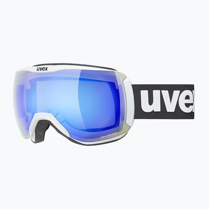 UVEX Downhill 2100 CV ski goggles white mat/mirror blue colorvision green 55/0/392/10 8