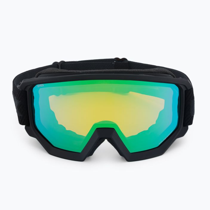 Ski goggles UVEX Athletic FM black mat/mirror green lasergold lite55/0/520/2330 2