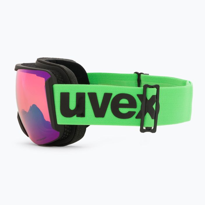 UVEX Downhill 2100 CV ski goggles black mat/mirror green colorvision orange 55/0/392/26 4