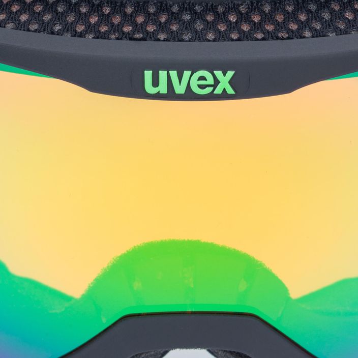 UVEX Downhill 2100 CV ski goggles black mat/mirror green colorvision orange 55/0/392/26 5