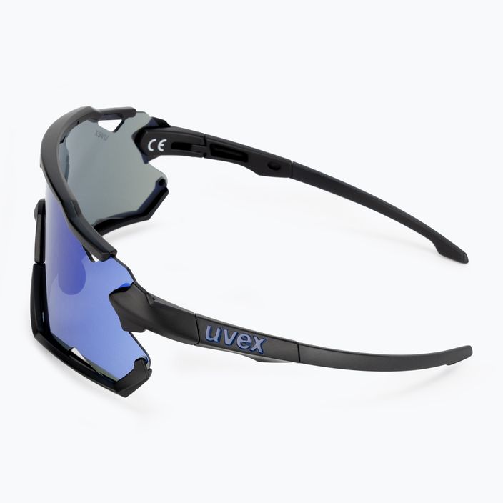 UVEX Sportstyle 228 black matt/mirror blue cycling goggles 53/2/067/2206 4