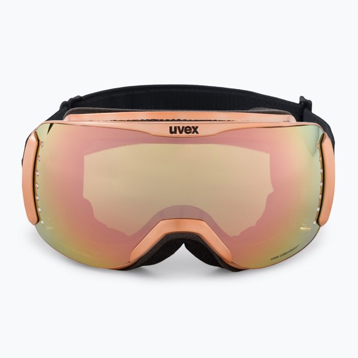 UVEX ski goggles Dh 2100 WE rose chrome/mirror rose colorvision green 55/0/396/0230 2