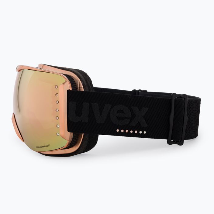 UVEX ski goggles Dh 2100 WE rose chrome/mirror rose colorvision green 55/0/396/0230 4