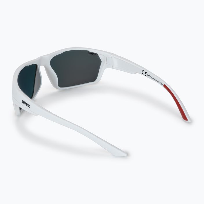UVEX Sportstyle 233 P white mat/polavision mirror red cycling glasses S5320978830 2