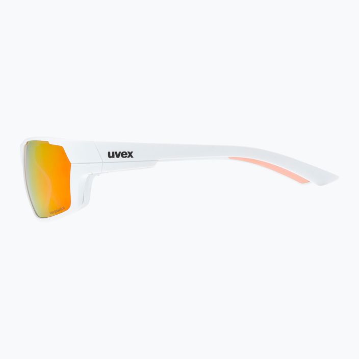 UVEX Sportstyle 233 P white mat/polavision mirror red cycling glasses S5320978830 6